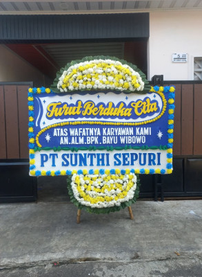 Papan Bunga Duka di Sukra